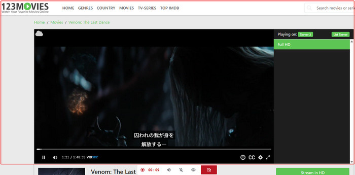 123Movies動画をダウンロードする