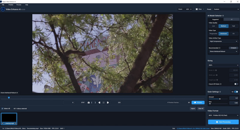 Topaz Video Enhance AI