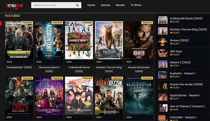 無料動画サイトXMovies8