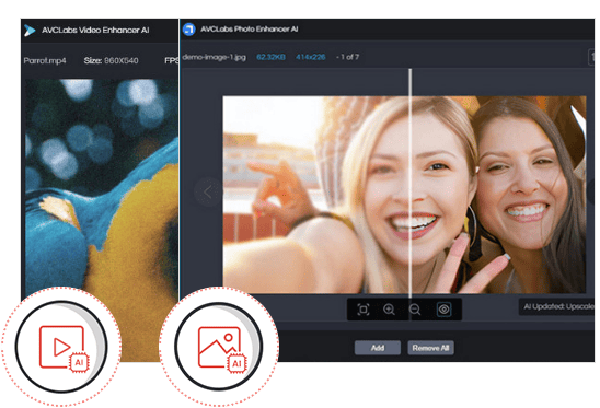 AVCLabs Video Enhancer AIとPhoto Enhancer AI